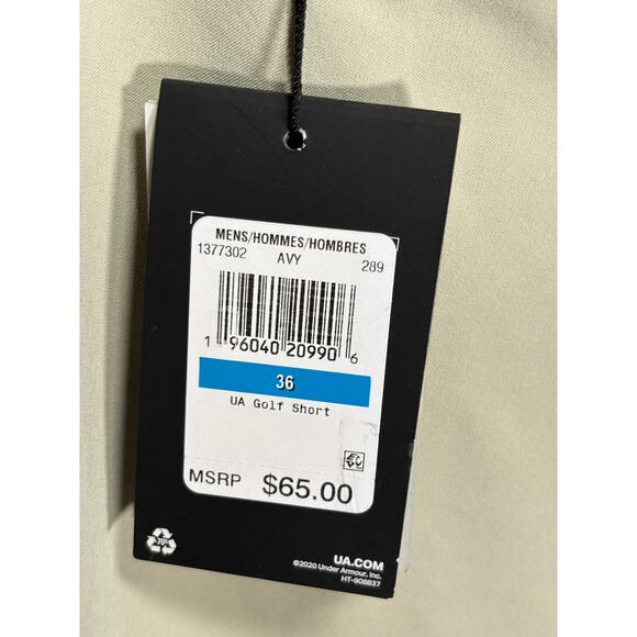 Under Armour Golf Short 10" Inseam Mens Size 36 NWT - Picture 4 of 4